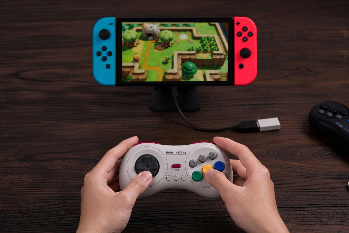 8BitDo M30 2.4Ghz wireless controller wit - Gamesellers.nl