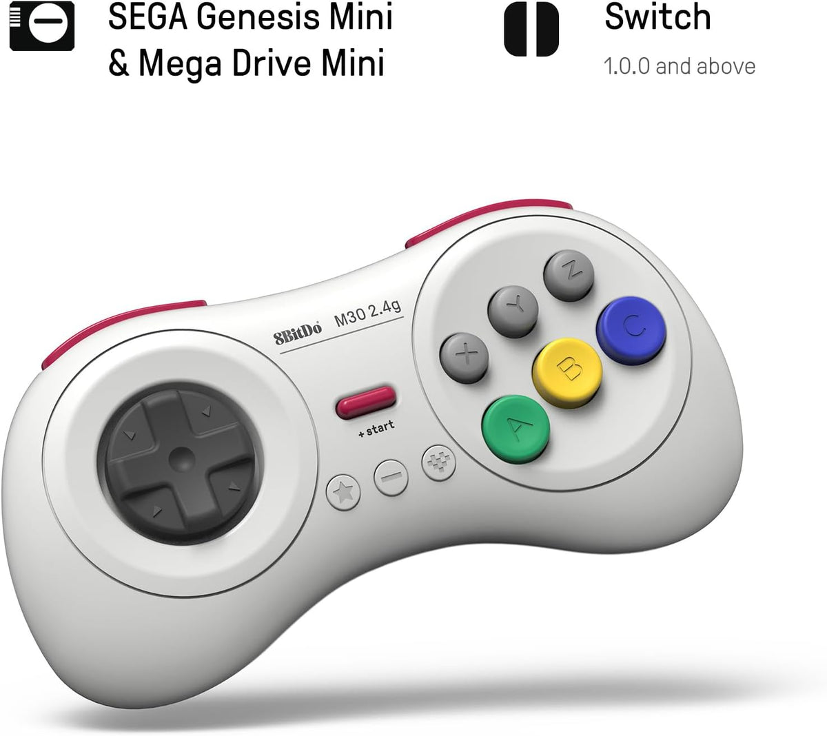 8BitDo M30 2.4Ghz wireless controller wit - Gamesellers.nl