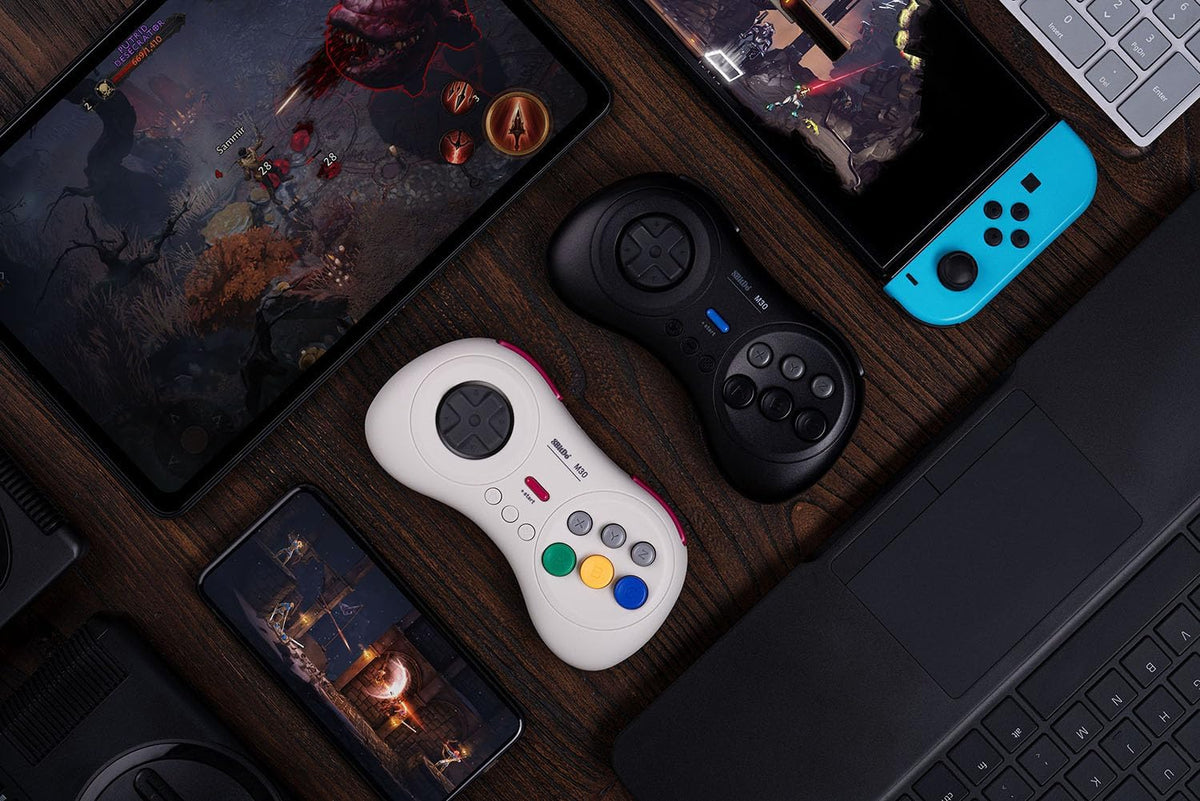 8BitDo M30 bluetooth controller wit - Gamesellers.nl