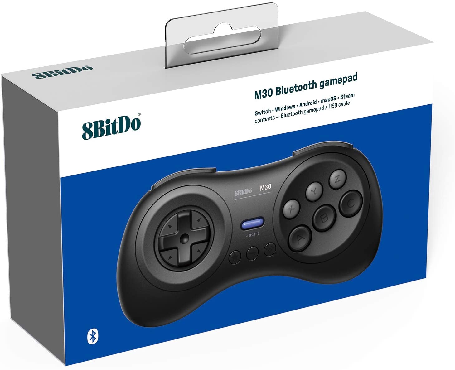 8BitDo M30 bluetooth controller zwart - Gamesellers.nl