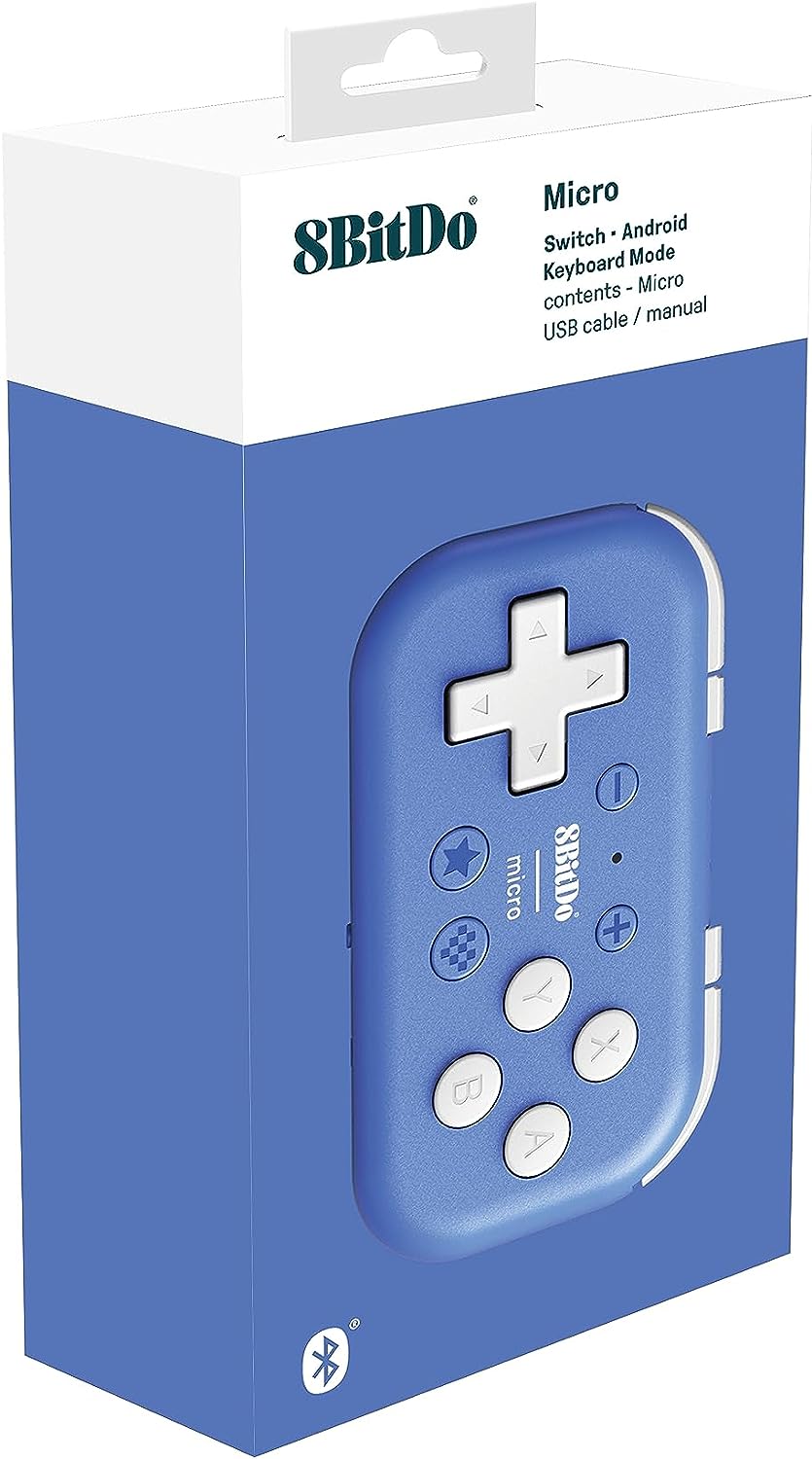 8BitDo micro bluetooth controller blue - Gamesellers.nl