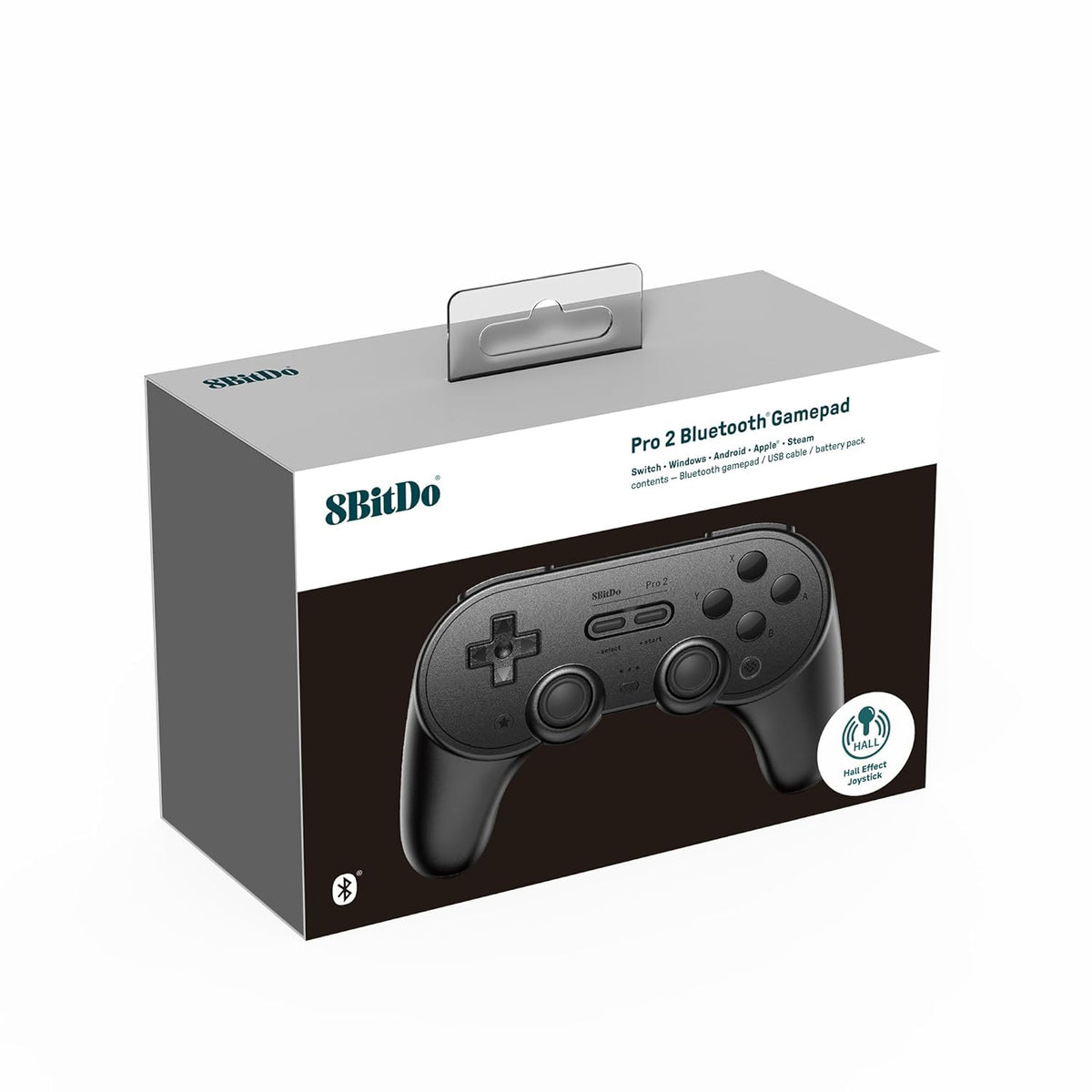 8BitDo Pro2 Hall effect Bluetooth Controller Black Edition - Gamesellers.nl