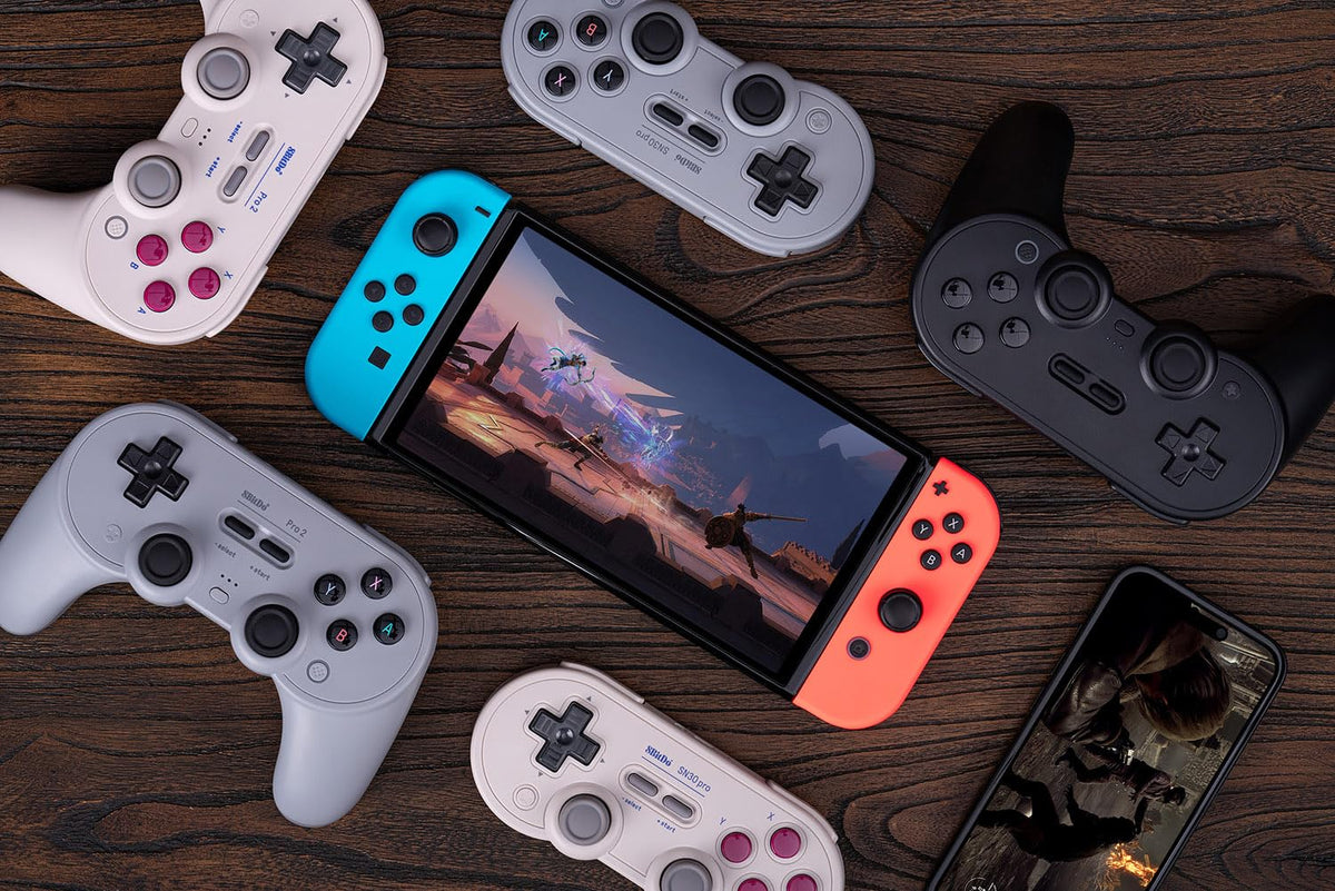 8BitDo Pro2 Hall effect Bluetooth Controller Gray Edition - Gamesellers.nl