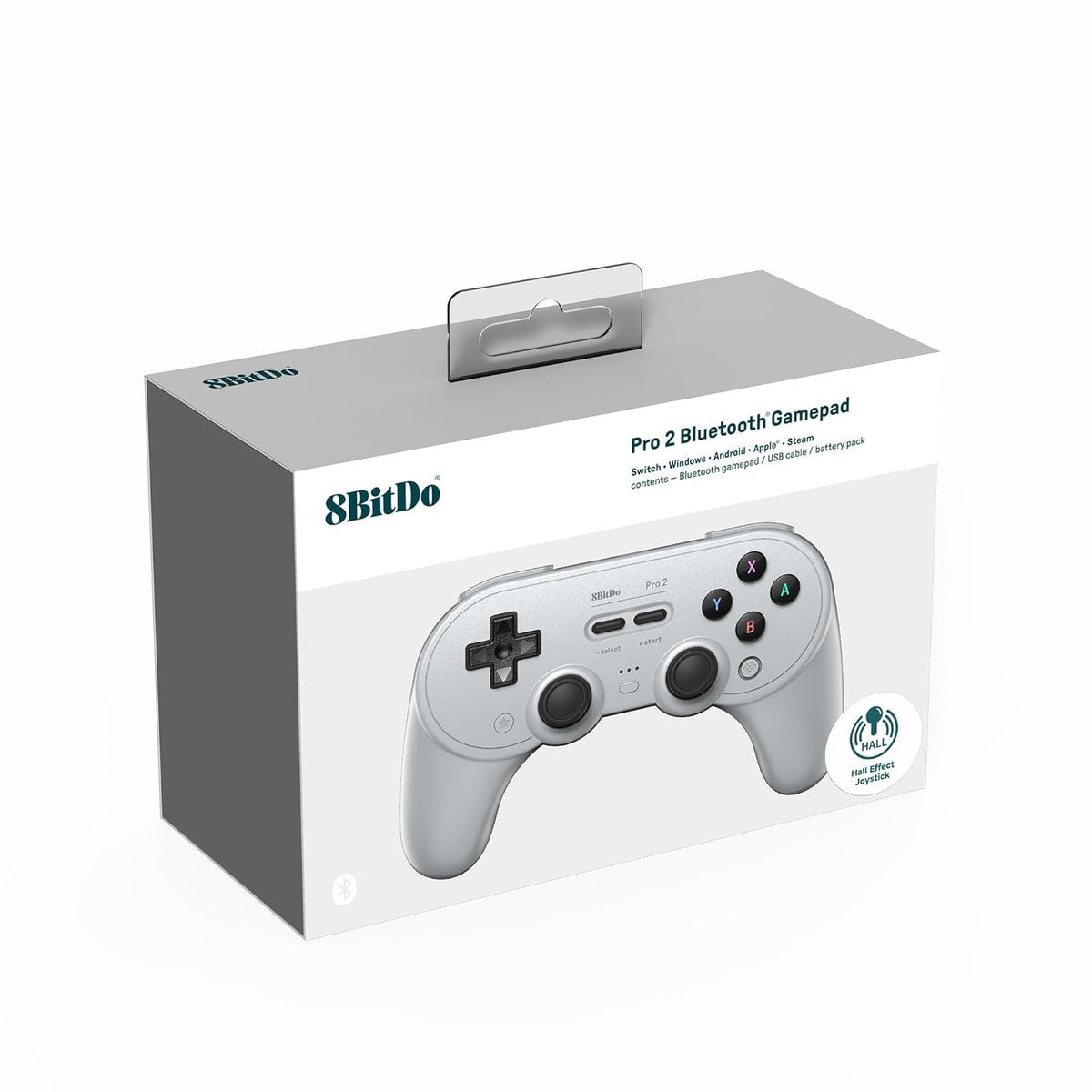 8BitDo Pro2 Hall effect Bluetooth Controller Gray Edition - Gamesellers.nl