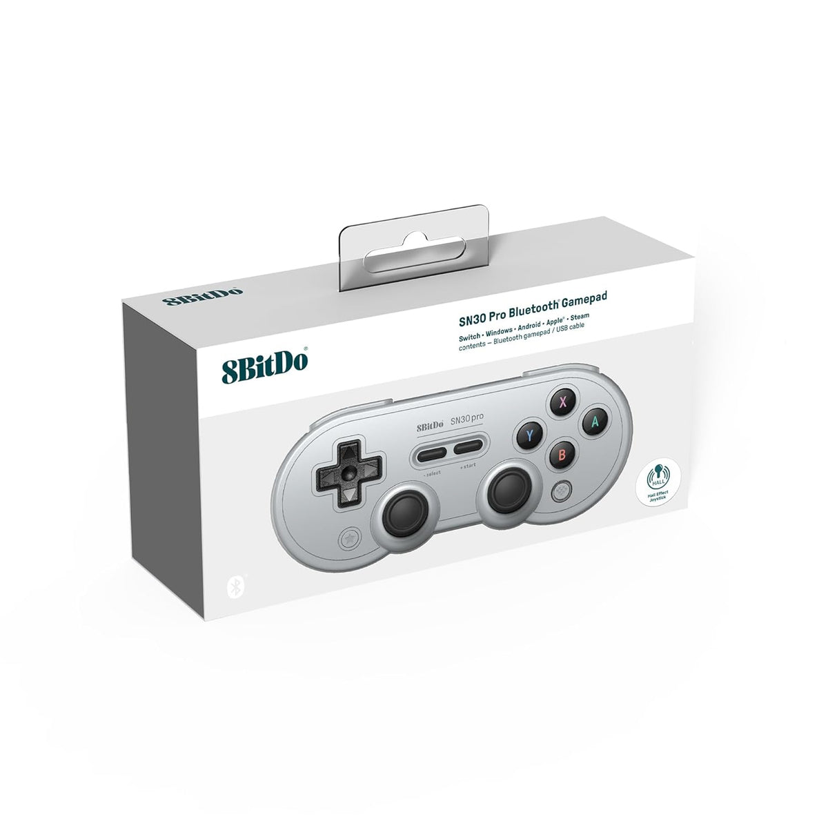 8BitDo SN30 Pro Gray Gamepad Hall edition bluetooth controller - Gamesellers.nl