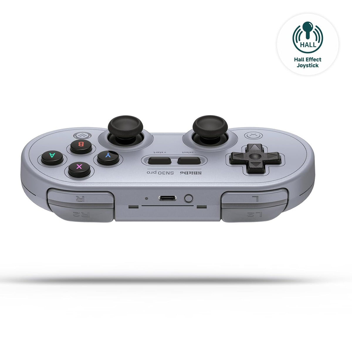 8BitDo SN30 Pro Gray Gamepad Hall edition bluetooth controller - Gamesellers.nl