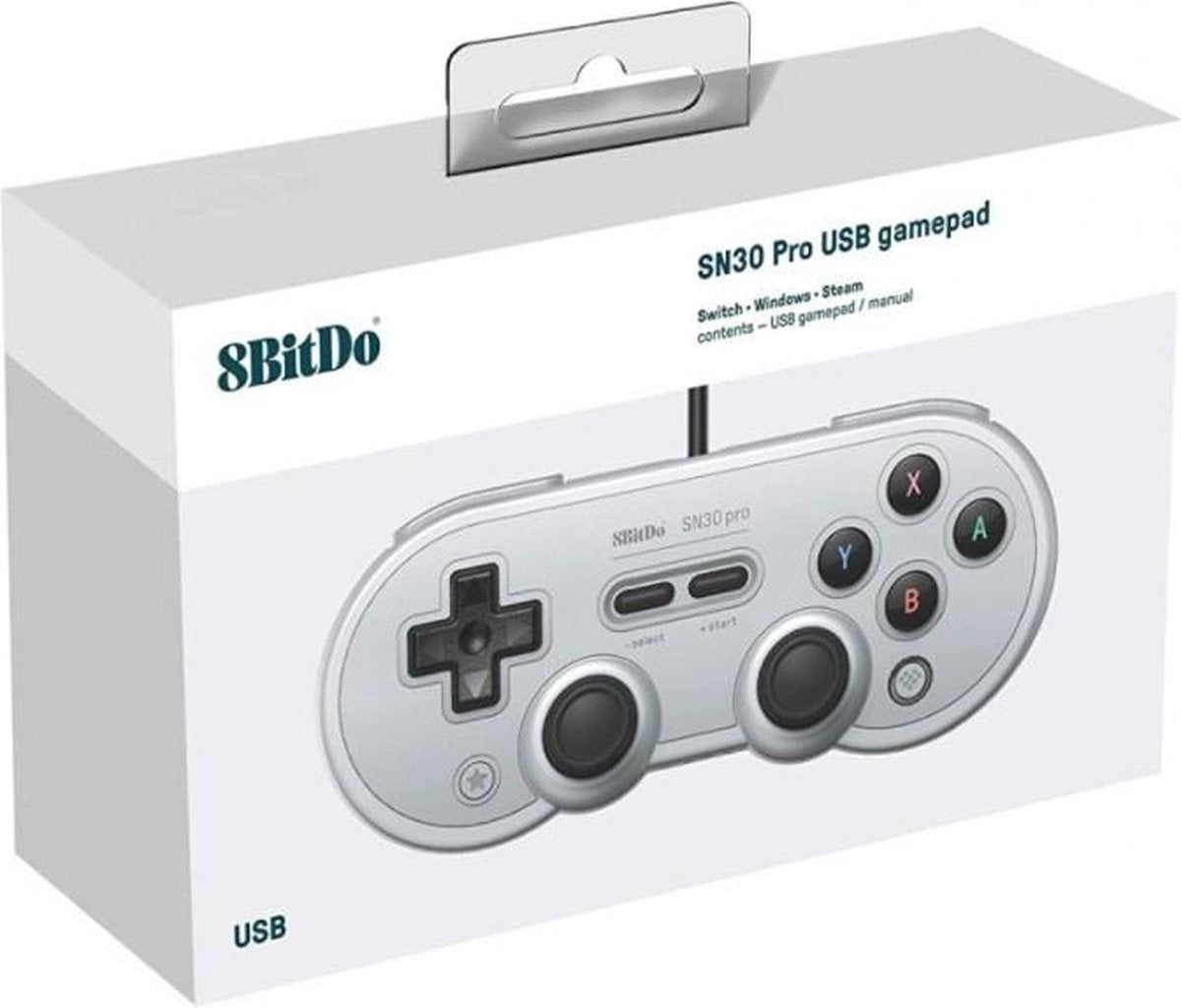 8Bitdo SN30 Pro USB Controller Grey Edition - Gamesellers.nl