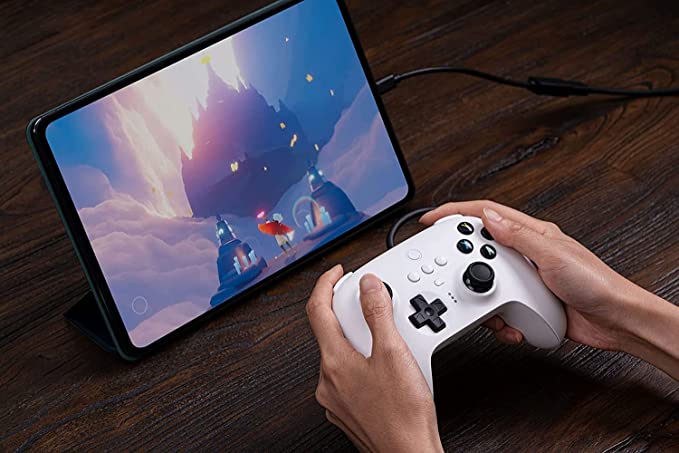 8BitDo Ultimate controller voor Switch, PC, Android wired wit - Gamesellers.nl