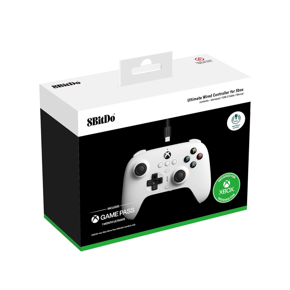 8BitDo Ultimate controller voor Xbox wired hall effect wit - Gamesellers.nl