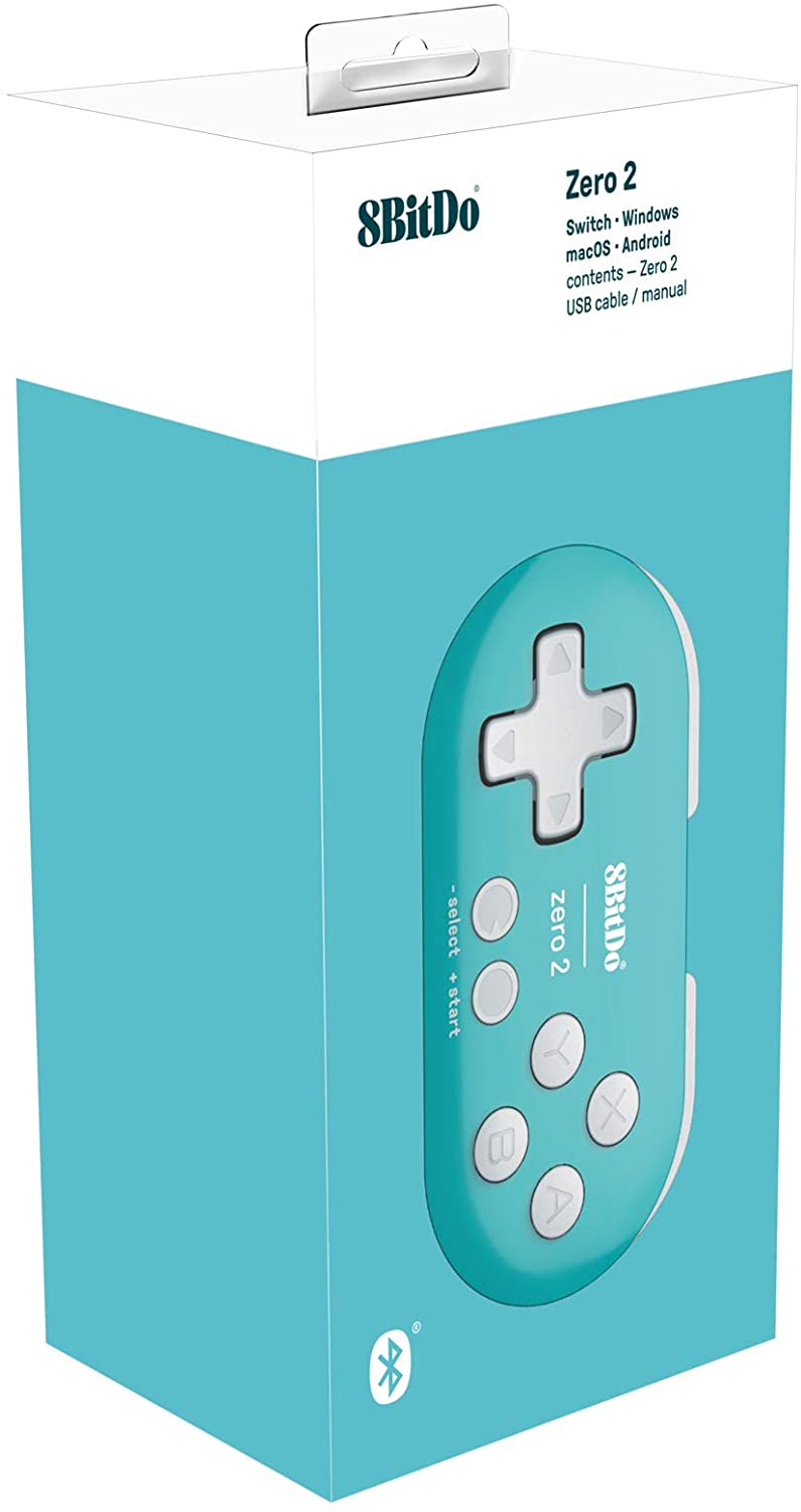 8BitDo Zero 2 bluetooth controller Turquoise Edition - Gamesellers.nl