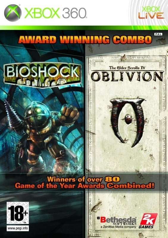 Bioshock & The Elder scrolls IV: Oblivion 2 - pack - Gamesellers.nl