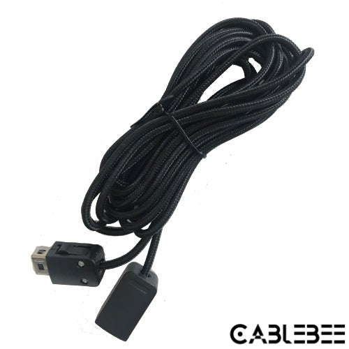 Cablebee verlengkabel voor Nintendo mini classic NES/SNES controller nylon zwart 3 meter - Gamesellers.nl