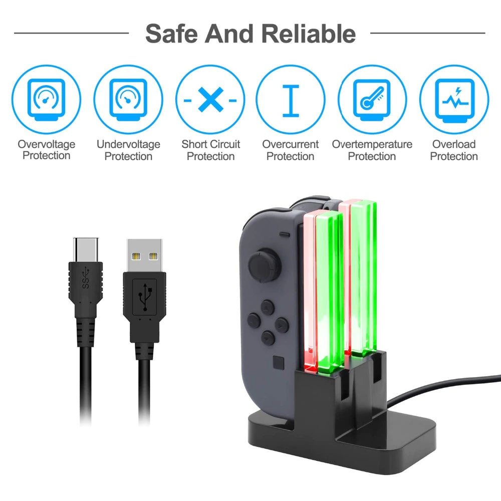 Dobe charging dock voor Nintendo Switch Joy - Cons - Gamesellers.nl