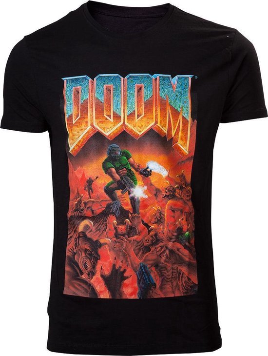 DOOM - Classic Boxart Men&#39;s T-shirt - Gamesellers.nl