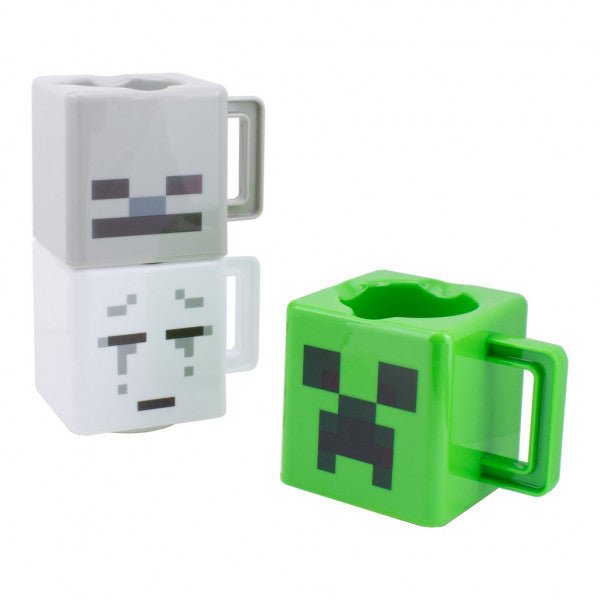 Minecraft set van 3 stapelbare bekers - Gamesellers.nl