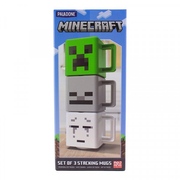 Minecraft set van 3 stapelbare bekers - Gamesellers.nl