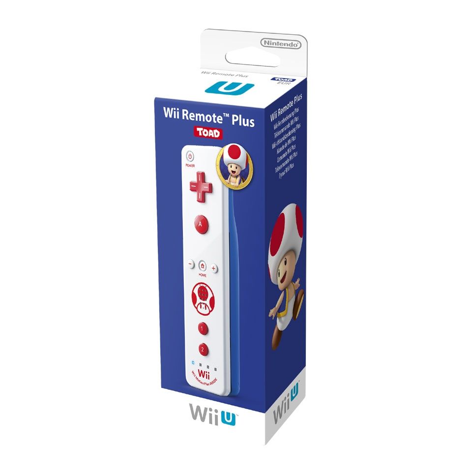 Nintendo Official Wii / Wii U Remote Plus - Toad Edition - Gamesellers.nl