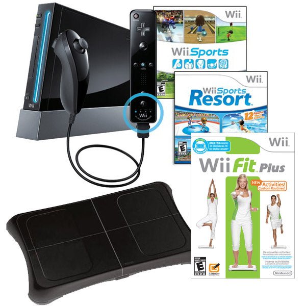 Nintendo Wii fit plus pack zwart - Gamesellers.nl