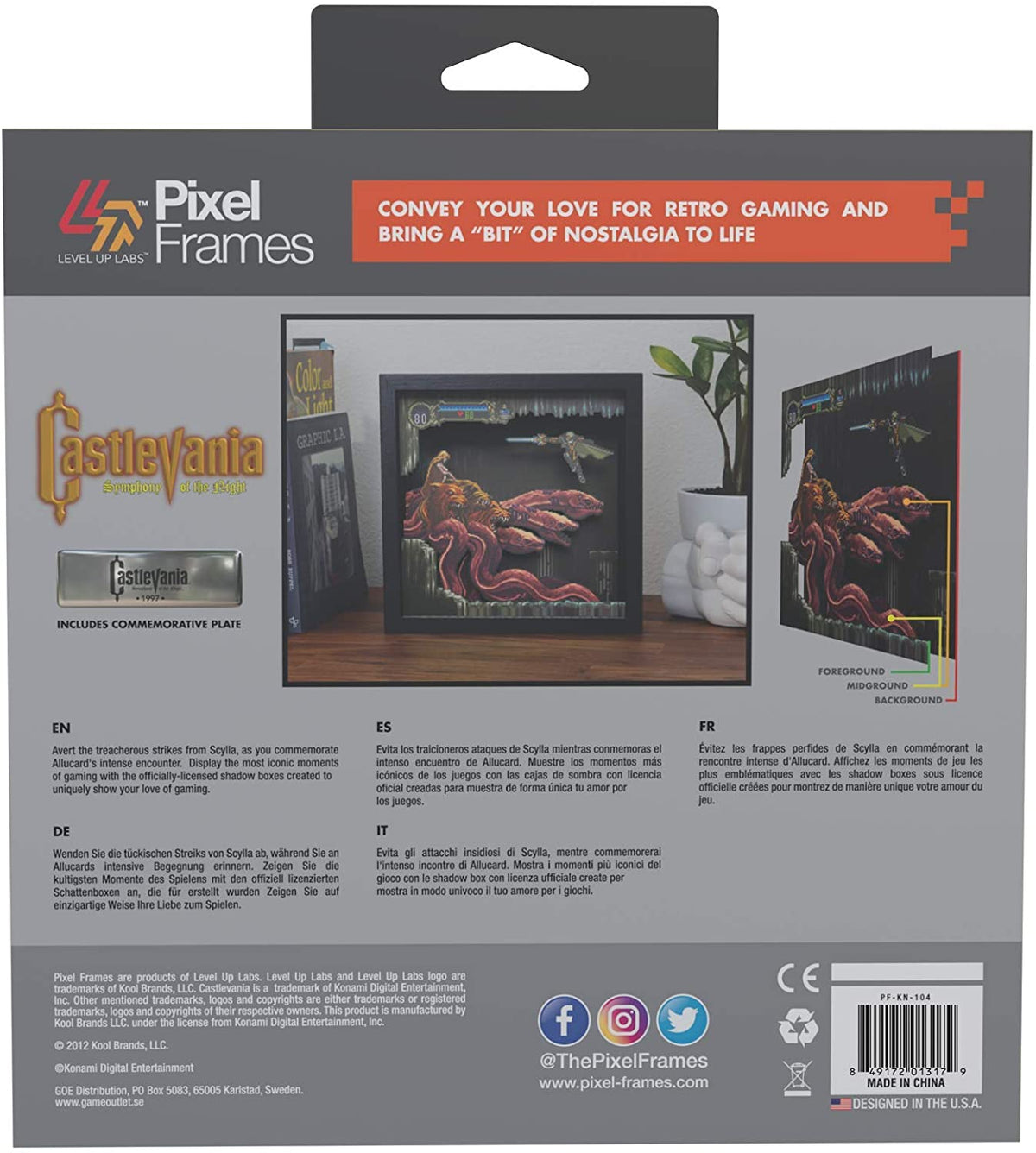 Pixel Frames - Castlevania Boss fight Scylla - Gamesellers.nl