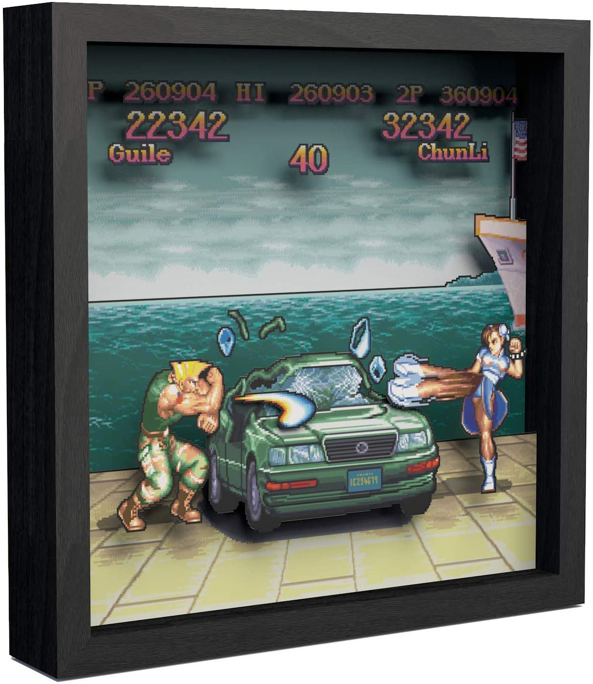 Pixel Frames - Streetfighter 2 car scene - Gamesellers.nl