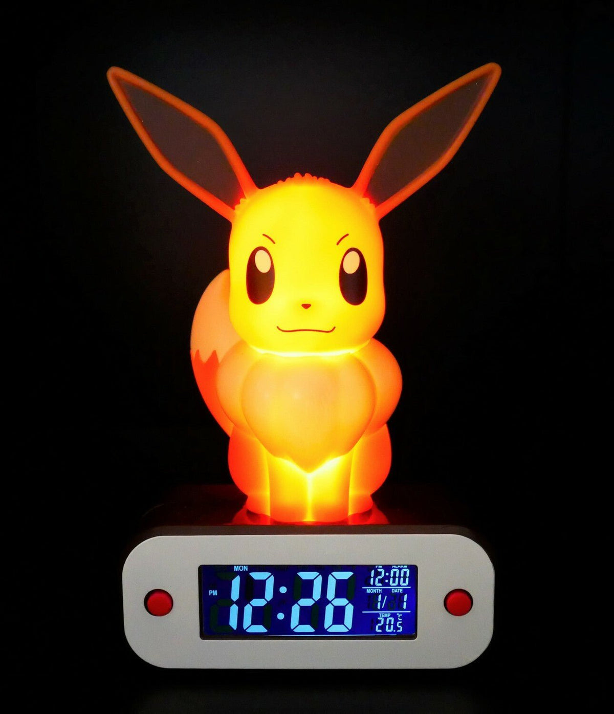 Pokemon: Sitting Eevee Light - Up 3D Alarm Clock - Gamesellers.nl