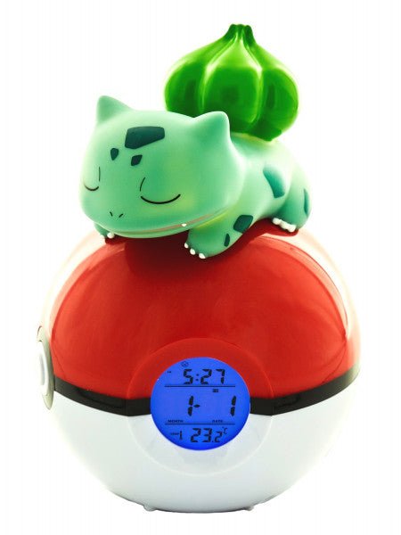 Pokemon: Sleeping Bulbasaur on Poke Ball Light - Up 3D Alarm Clock - Gamesellers.nl