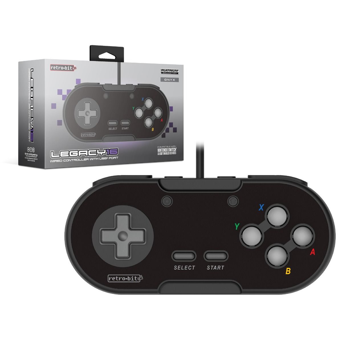 Retro - Bit Legacy 16 USB controller onyx - Gamesellers.nl