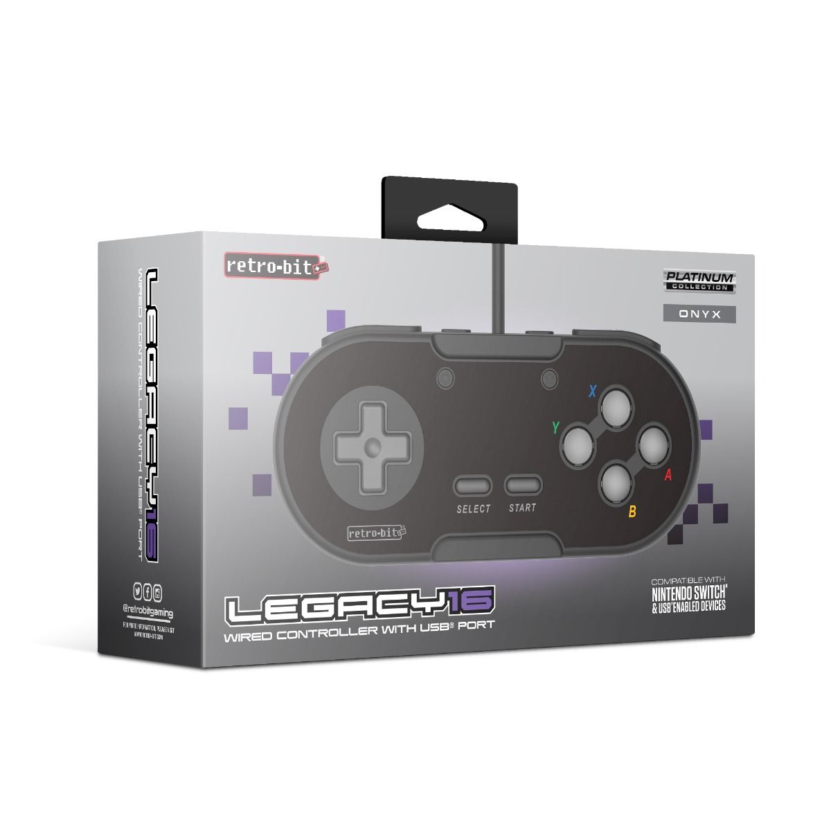 Retro - Bit Legacy 16 USB controller onyx - Gamesellers.nl