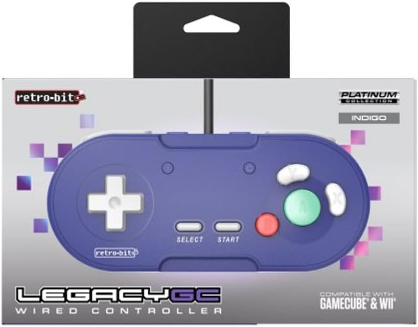 Retro - Bit Legacy Gamecube Wired Controller indigo - Gamesellers.nl