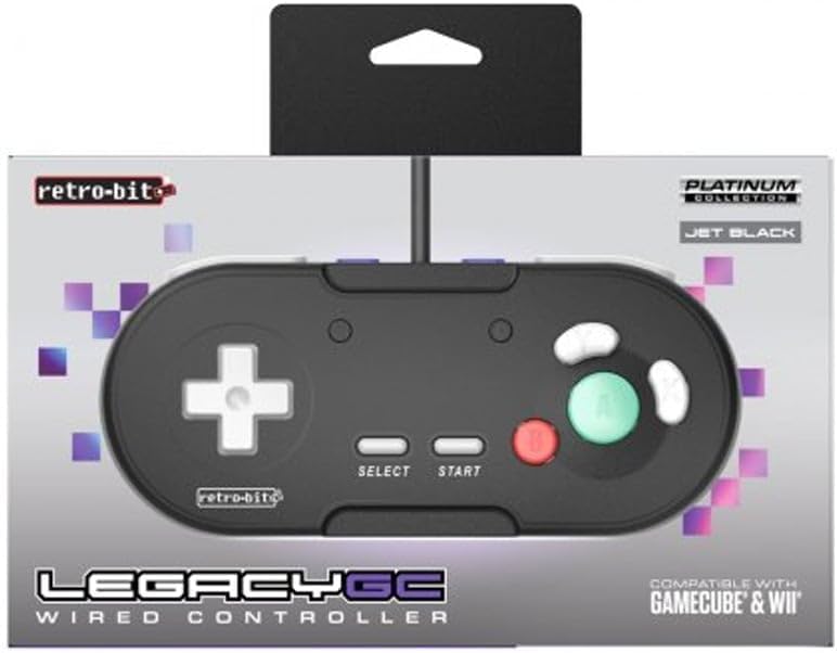 Retro - Bit Legacy Gamecube Wired Controller zwart - Gamesellers.nl