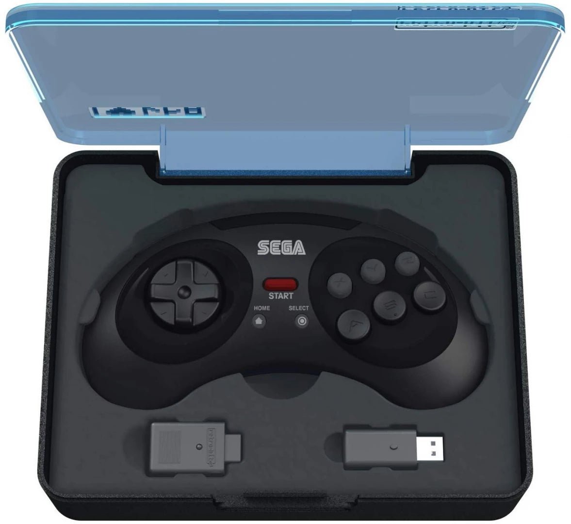 Retro - Bit SEGA Mega Drive 8 - Button 2.4G Wireless Controller black - Gamesellers.nl