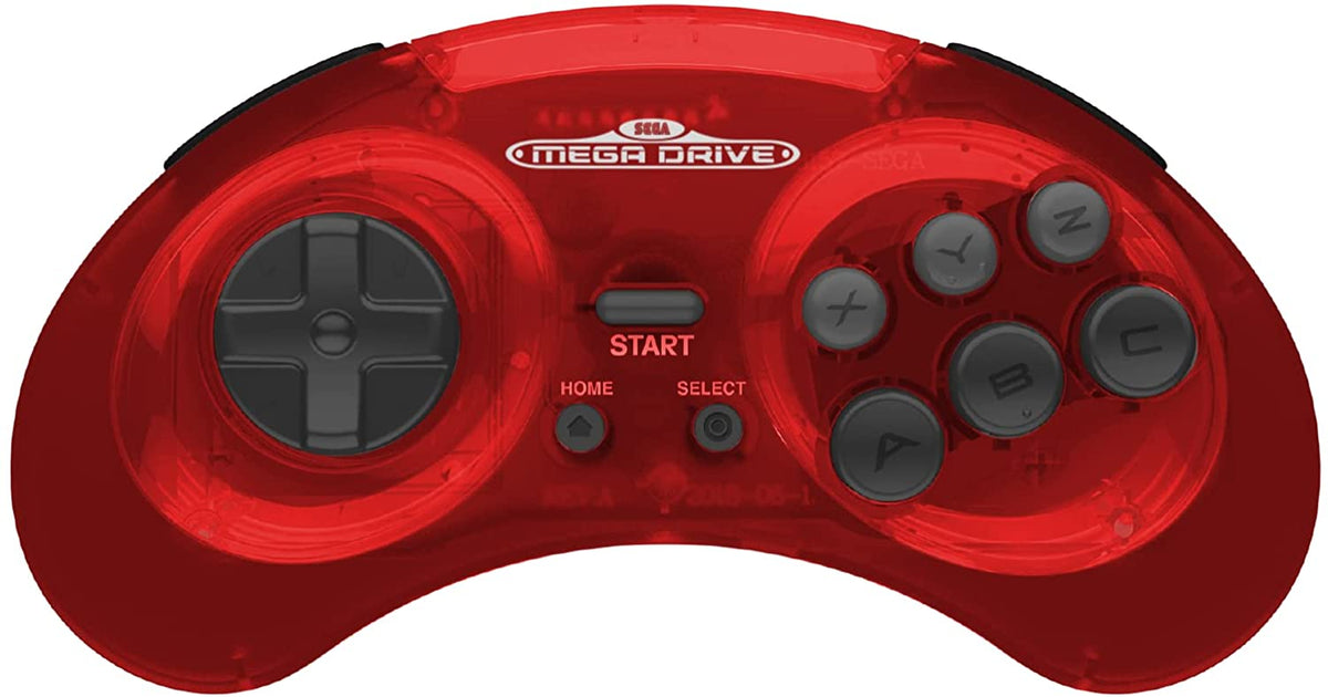 Retro - Bit SEGA Mega Drive 8 - Button 2.4G Wireless Controller crimson red - Gamesellers.nl