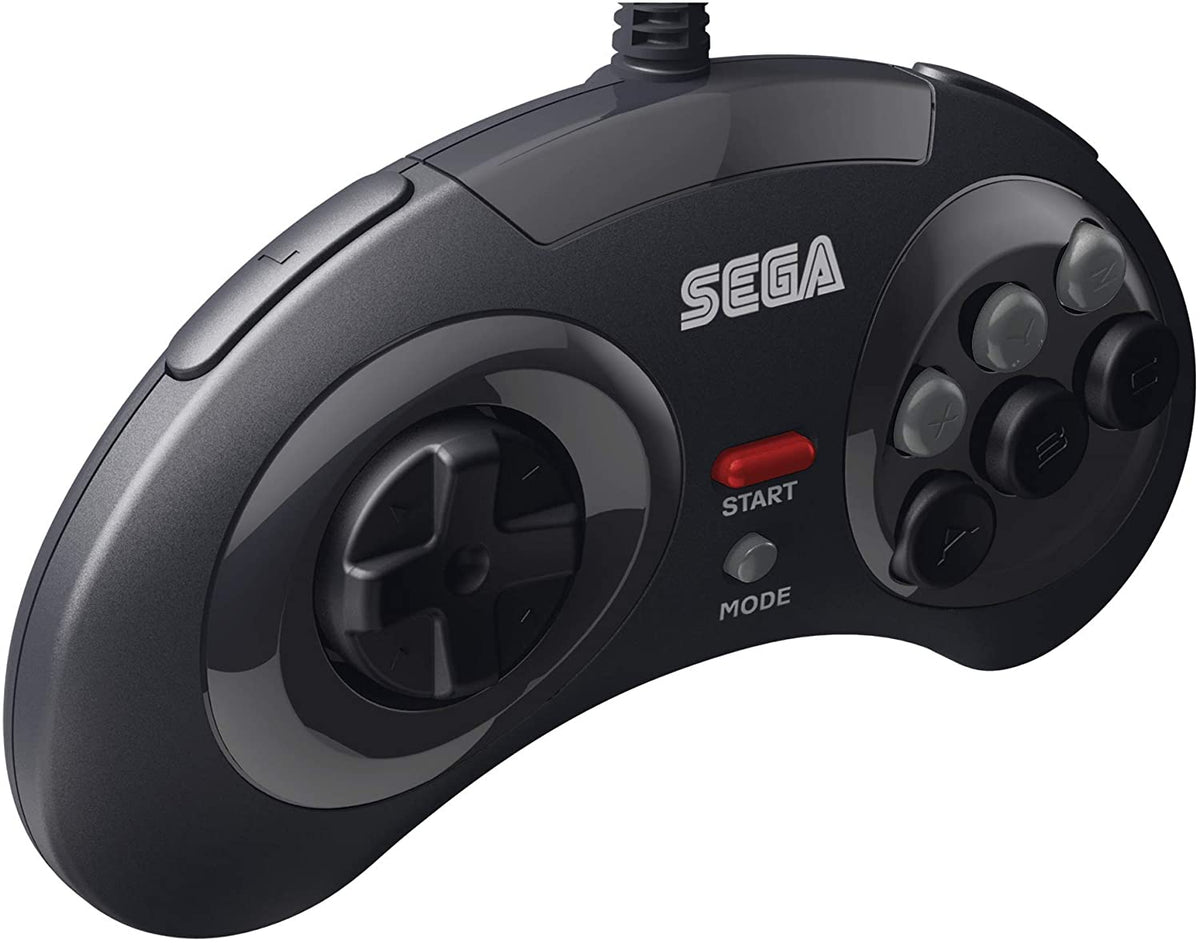 Retro - Bit Sega Mega Drive 8 - button USB controller black - Gamesellers.nl