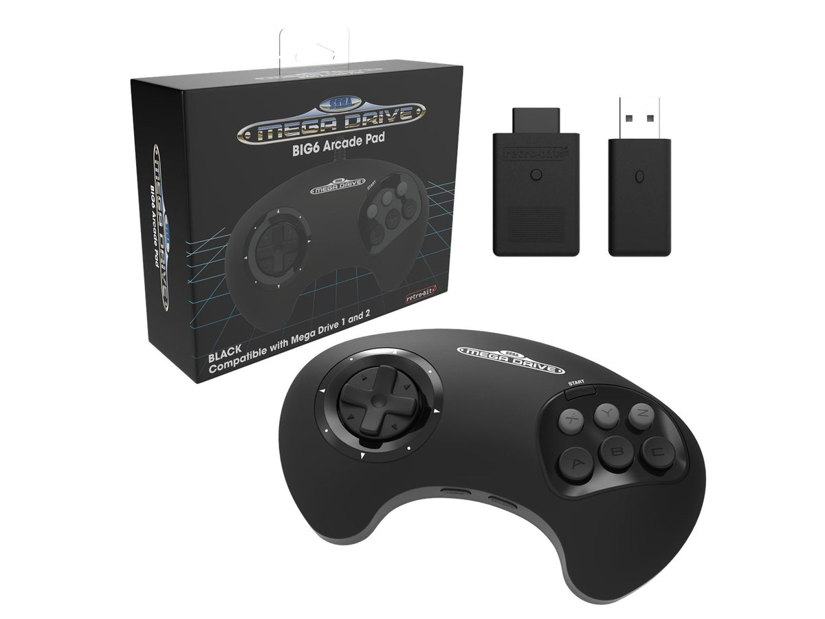 Retro - Bit SEGA Mega Drive BIG6 2.4G Wireless Controller - Gamesellers.nl