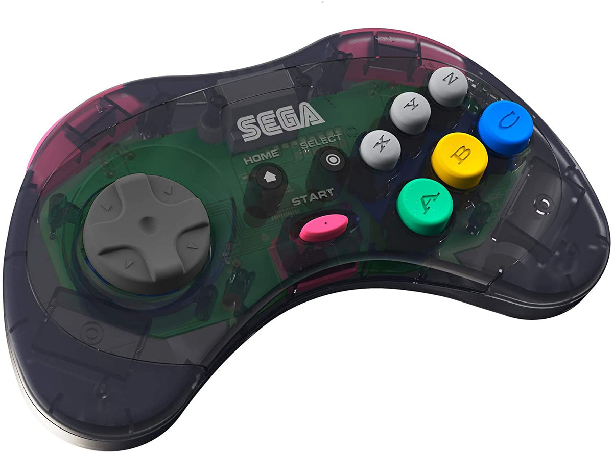 Retro - Bit Sega Saturn Bluetooth controller slate grey - Gamesellers.nl