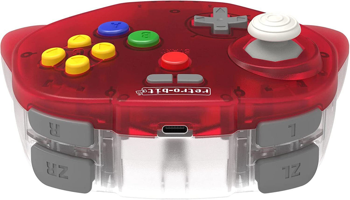 Retro - Bit Tribute 64 2.4ghz wireless controller Red - Gamesellers.nl