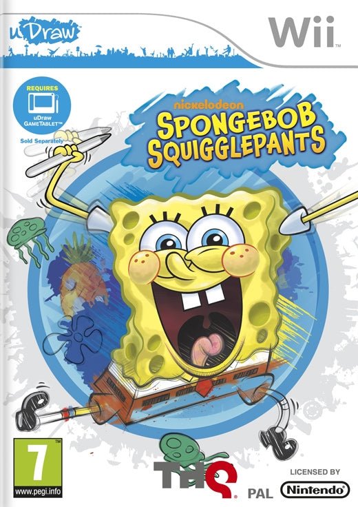 Spongebob - de onnozele krabbelaar (uDraw) - Gamesellers.nl