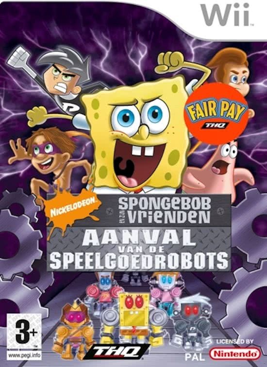 Spongebob en zijn vrienden - aanval van de speelgoedrobots - Gamesellers.nl