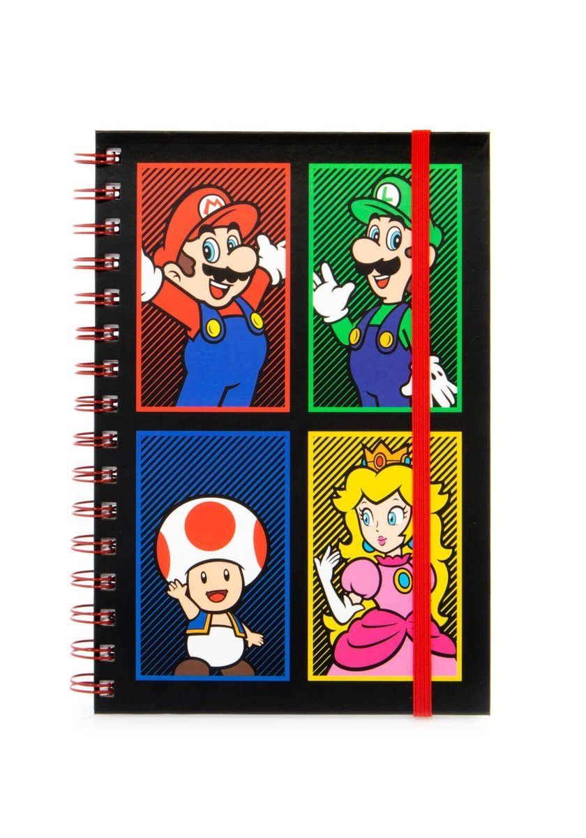 Super Mario A5 4 - colour notitieblok - Gamesellers.nl