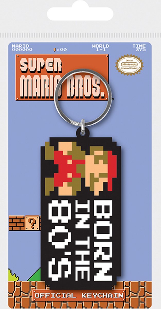 Super Mario born in the 80&#39;s Keychain - Gamesellers.nl