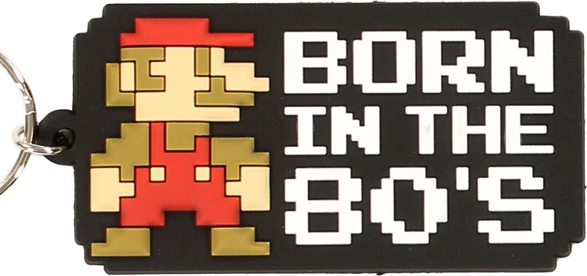 Super Mario born in the 80&#39;s Keychain - Gamesellers.nl