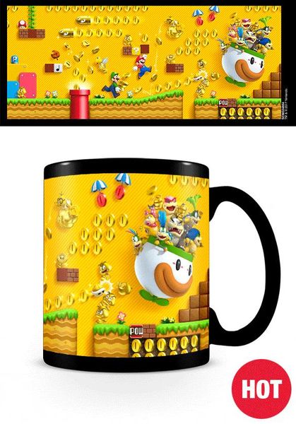 Super Mario gold coin rush heat changing mug - Gamesellers.nl