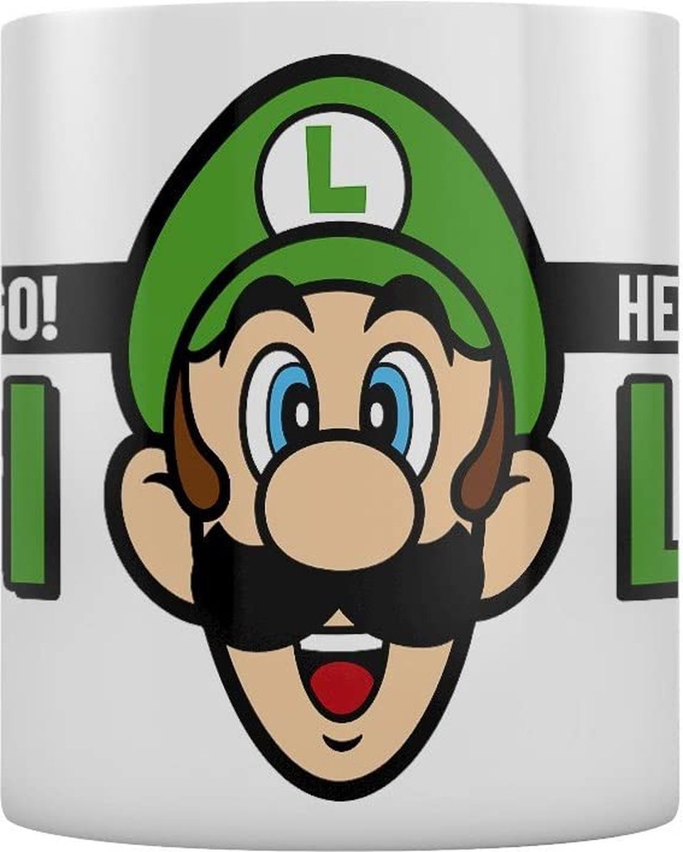 Super Mario Here we go Luigi mug - Gamesellers.nl