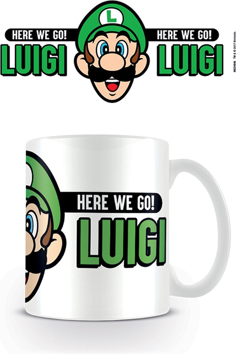 Super Mario Here we go Luigi mug - Gamesellers.nl