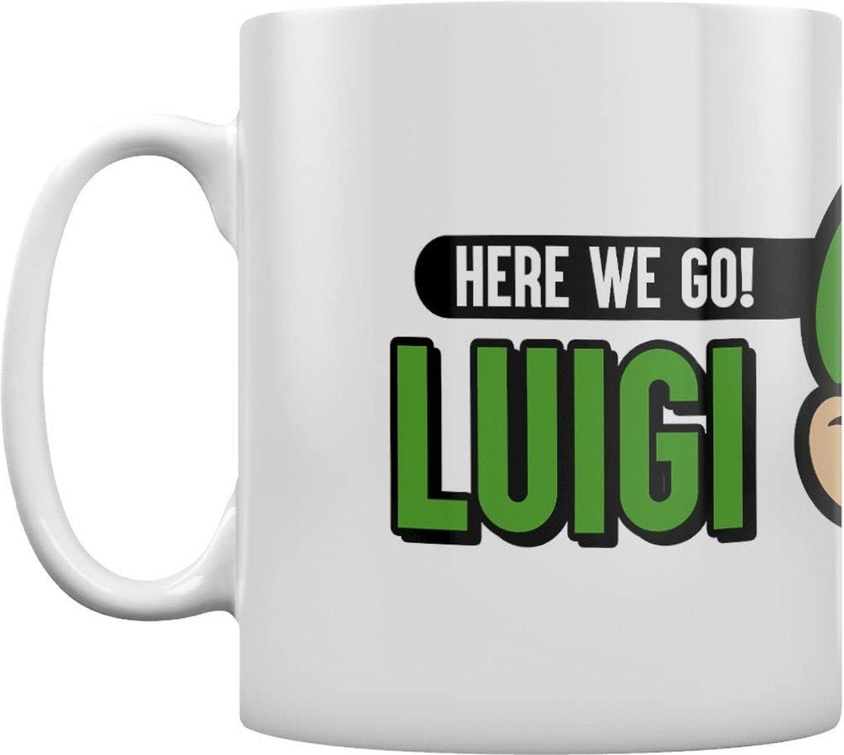 Super Mario Here we go Luigi mug - Gamesellers.nl