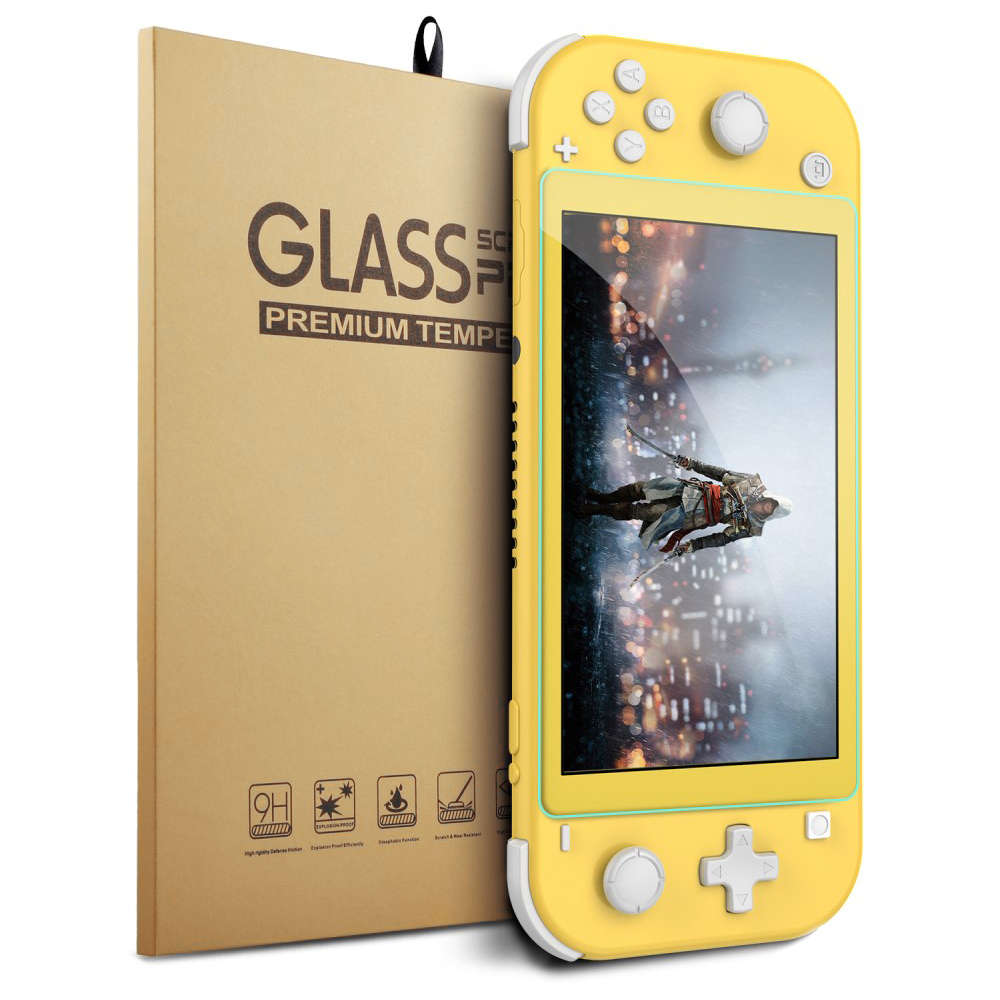 Tempered glass 9H screen protector voor Nintendo Switch Lite - Gamesellers.nl