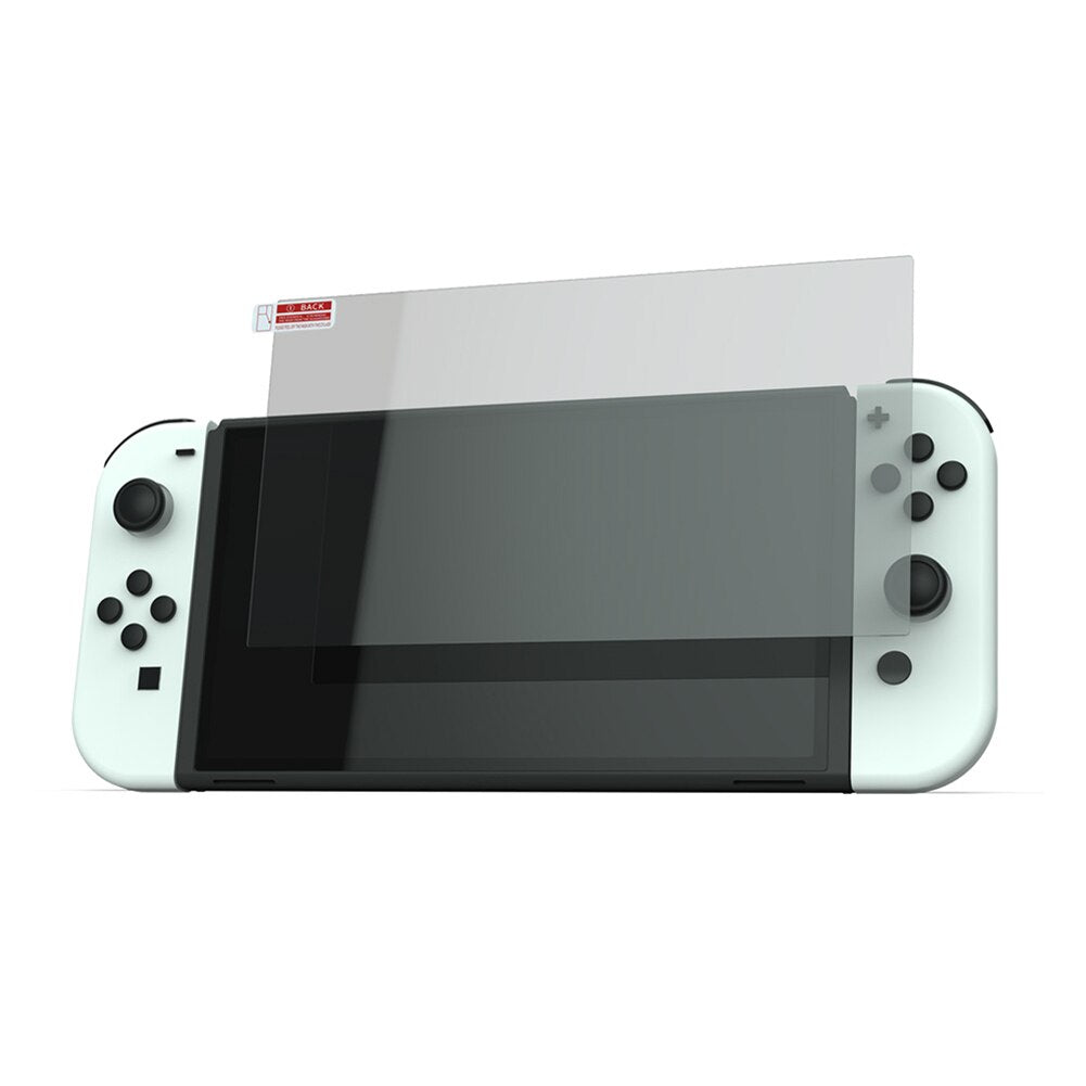 Tempered glass 9H screen protector voor Nintendo Switch OLED - Gamesellers.nl