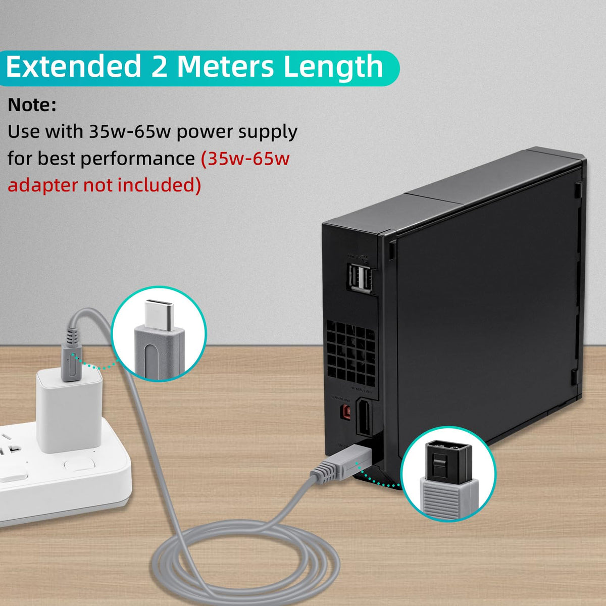 USB - C stroomkabel voor Nintendo Wii - Gamesellers.nl