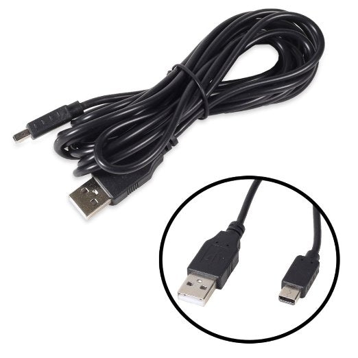 USB oplader / oplaadkabel voor Nintendo Wii U gamepad 3 meter - Gamesellers.nl